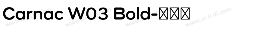 Carnac W03 Bold字体转换